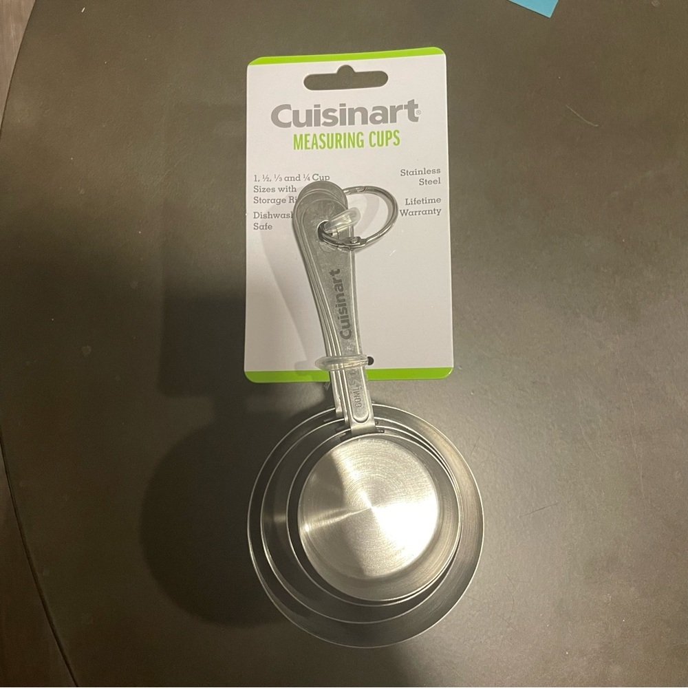 Cuisinart CTG-00-SMC Stainless Steel Measuring Cups, Set of 4, Silver NWT